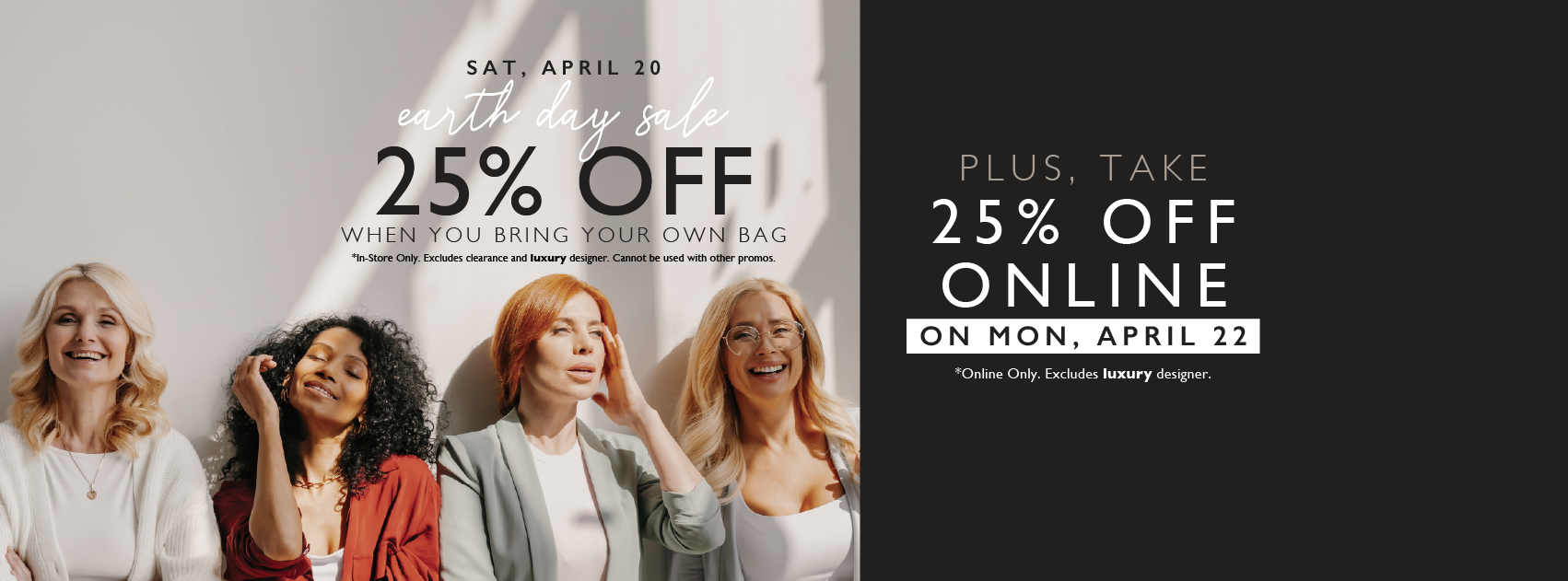 Earth Day Sale In-store & Online – Clothes Mentor Perrysburg Oh #125