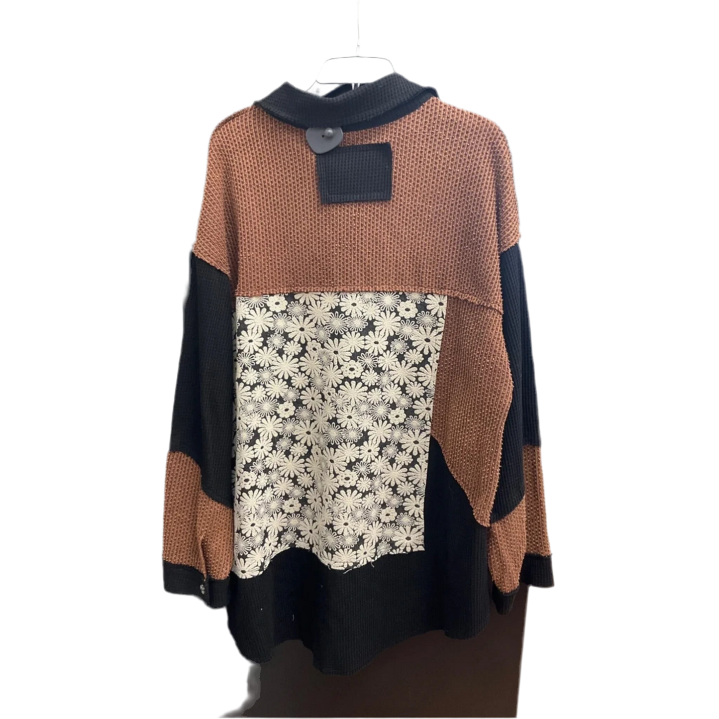 Jacket Other By Pol In Black & Brown, Size: L
