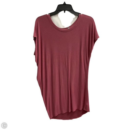 Athletic Top Short Sleeve By Athleta In Mauve, Size: S