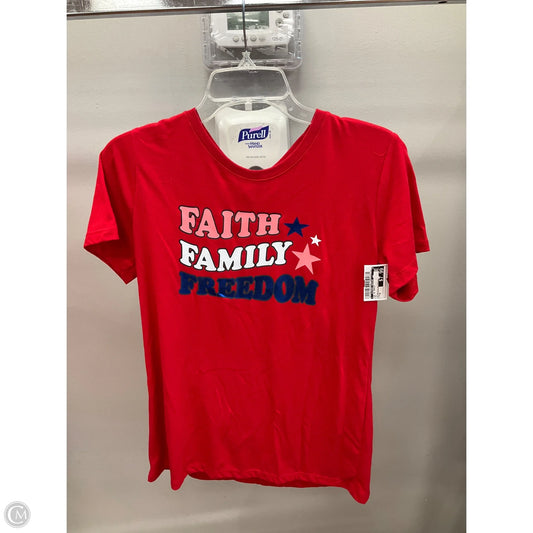 Top Short Sleeve Basic By Clothes Mentor In Red, Size: M