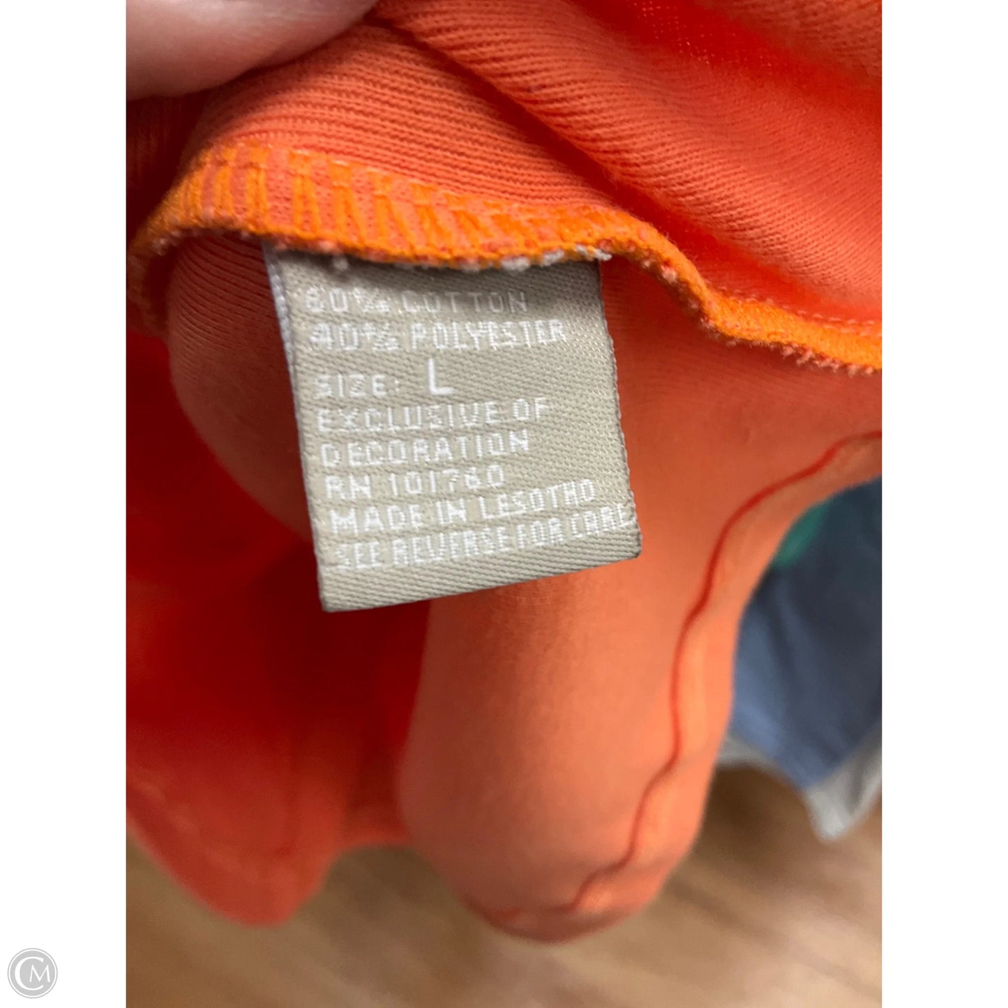 Top Sleeveless By Clothes Mentor In Orange, Size: L