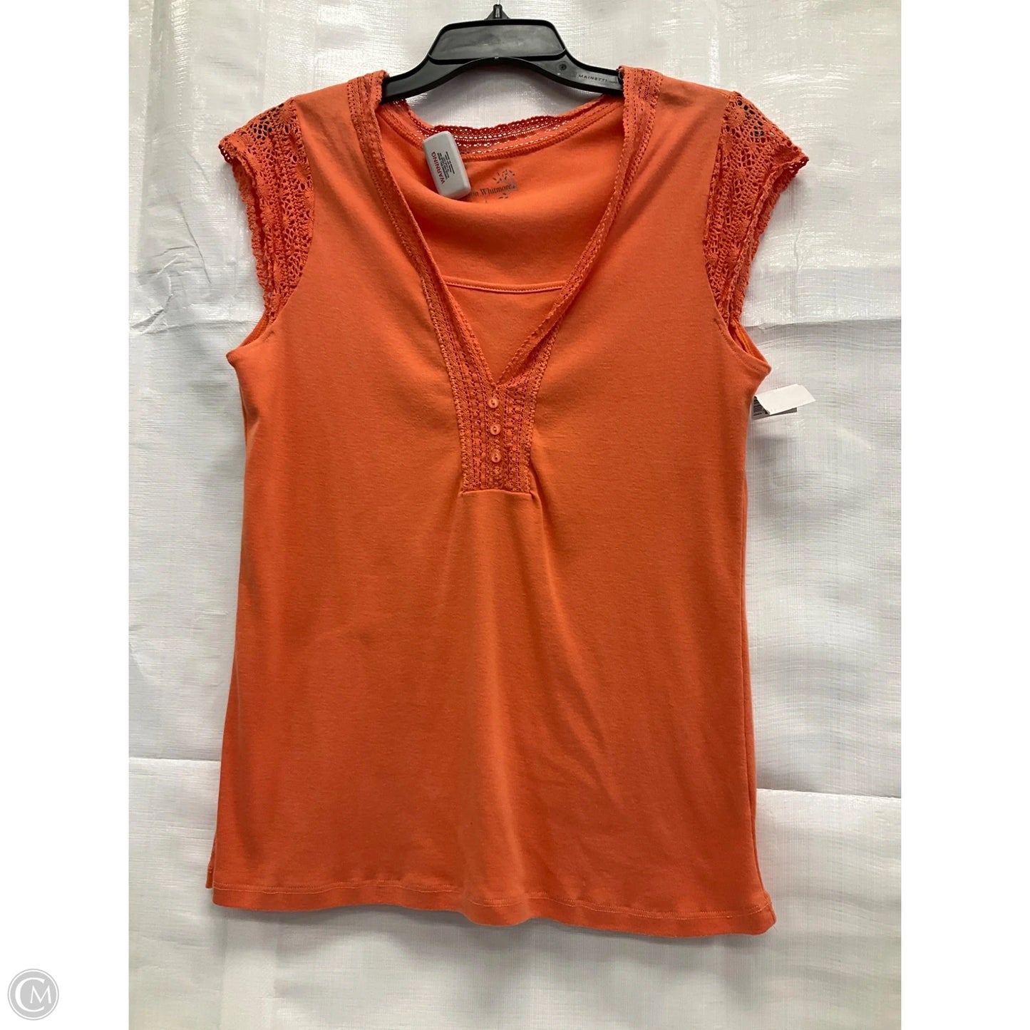Top Sleeveless By Clothes Mentor In Orange, Size: L