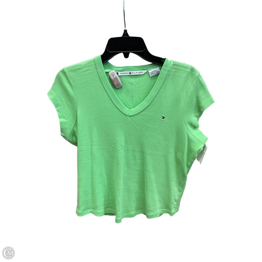 Top Short Sleeve By Tommy Hilfiger In Green, Size: L