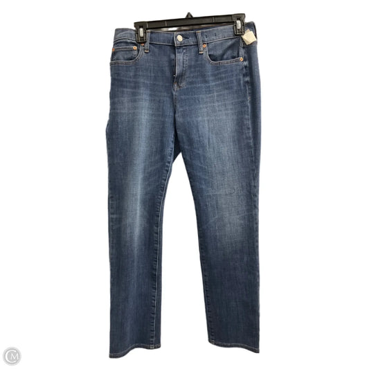 Jeans Straight By Gap In Blue Denim, Size: 10