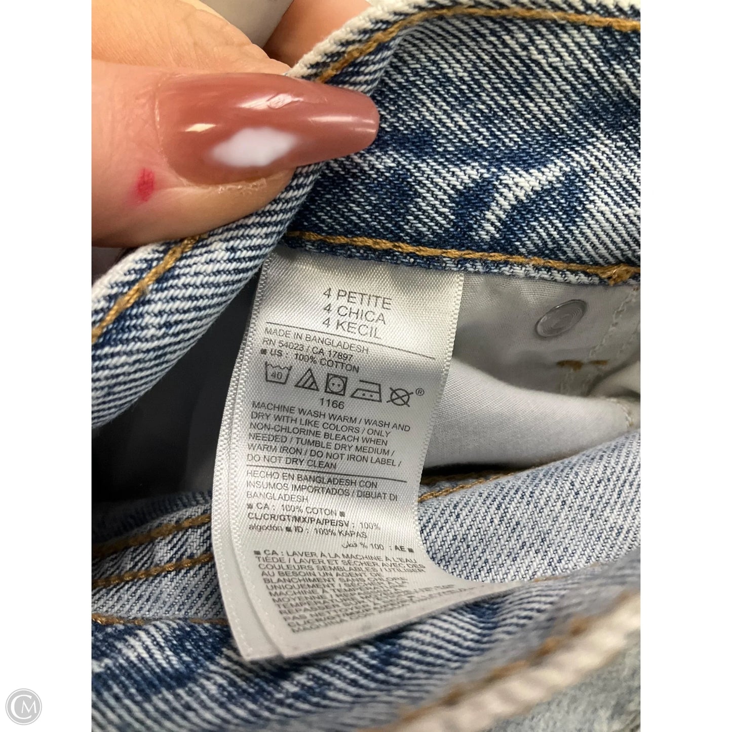 Jeans Straight By Old Navy In Blue Denim, Size: 4