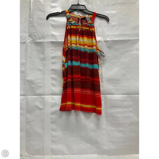 Top Sleeveless By New York And Co In Orange, Size: S