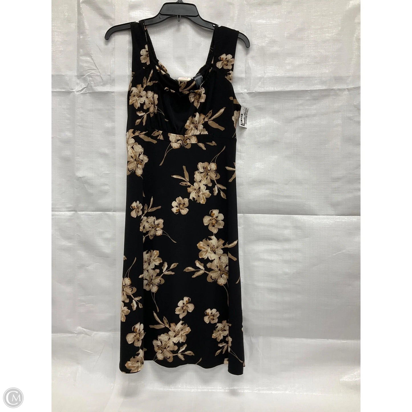 Dress Casual Midi By Axcess In Black & Tan, Size: S