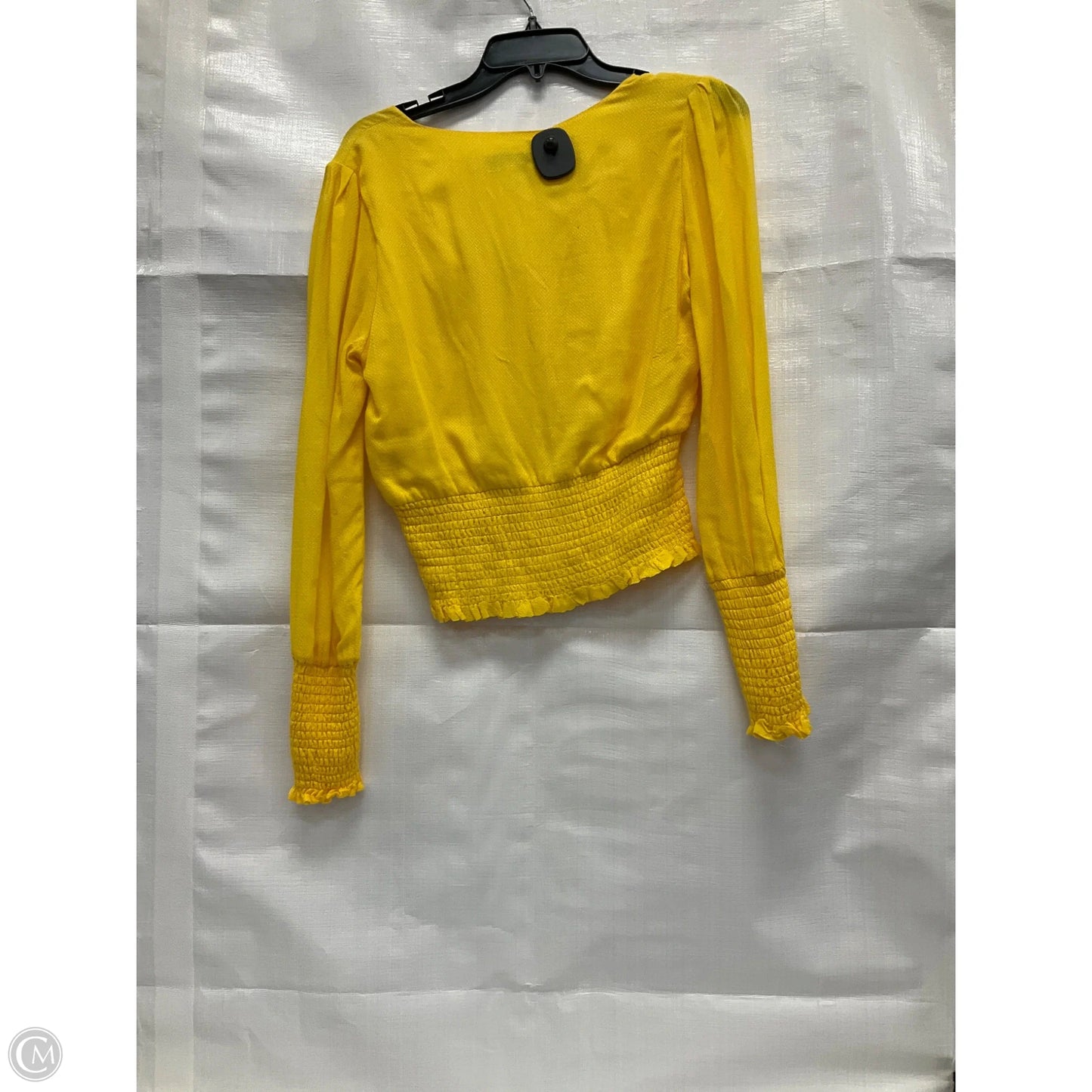 Top Long Sleeve By Cmc In Yellow, Size: Xs