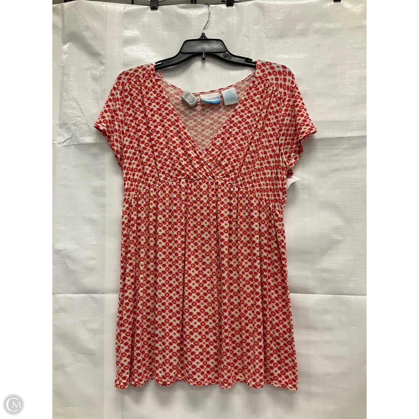 Maternity Top Short Sleeve By Announcements Maternity, Size: L