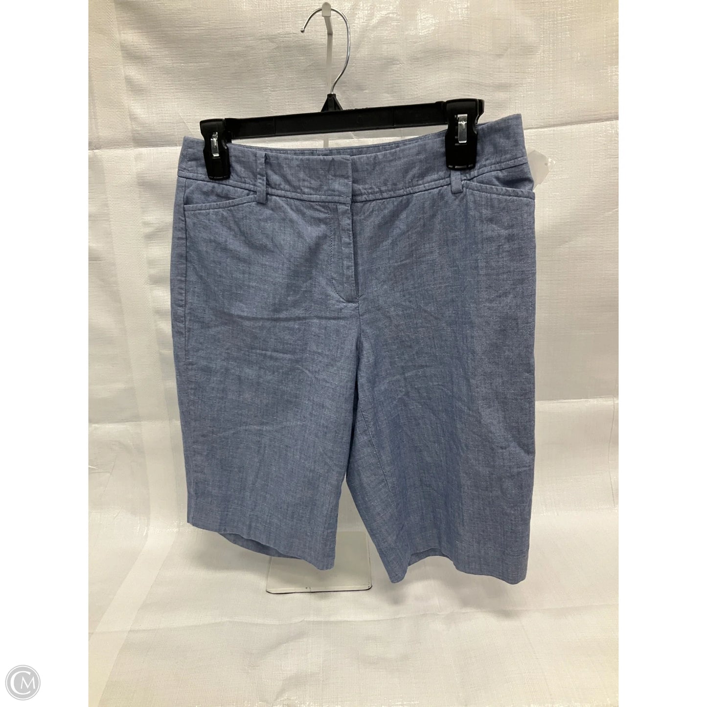 Shorts By Talbots In Blue Denim, Size: 2petite