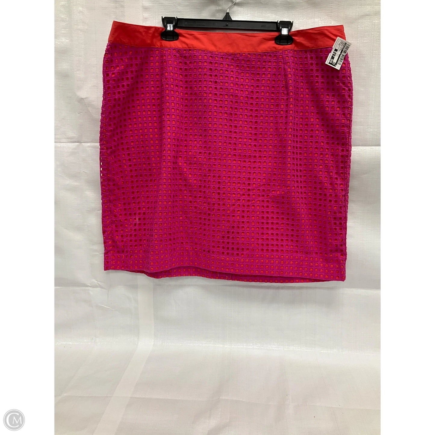 Skirt Midi By Talbots In Orange & Pink, Size: 22