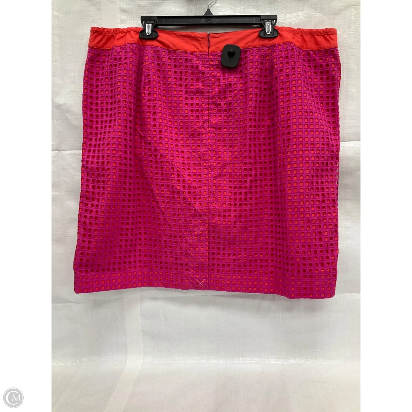 Skirt Midi By Talbots In Orange & Pink, Size: 22