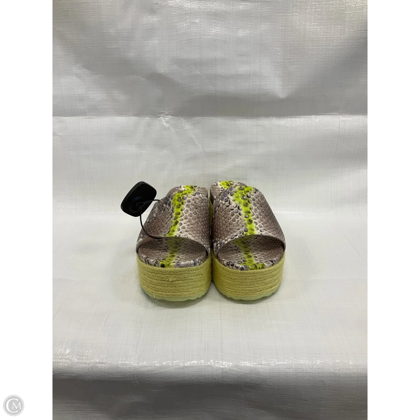 Sandals Heels Wedge By Kate Spade In Snakeskin Print, Size: 8