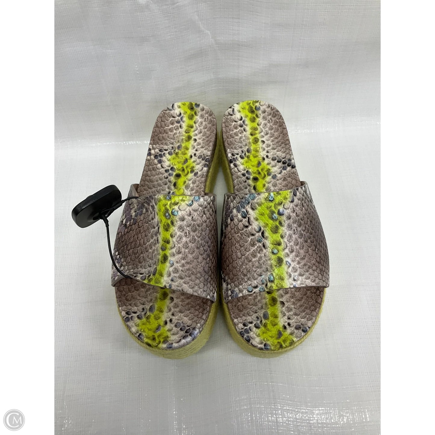 Sandals Heels Wedge By Kate Spade In Snakeskin Print, Size: 8