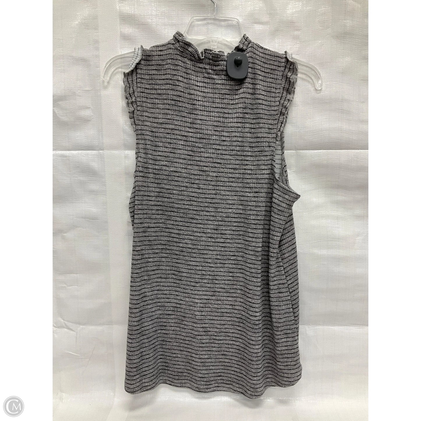 Top Sleeveless By Maurices In Striped Pattern, Size: L