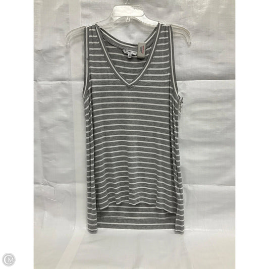 Top Sleeveless By Liverpool In Striped Pattern, Size: Xs