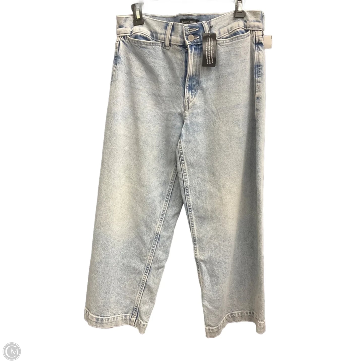 Jeans Cropped By Banana Republic In Blue Denim, Size: 6