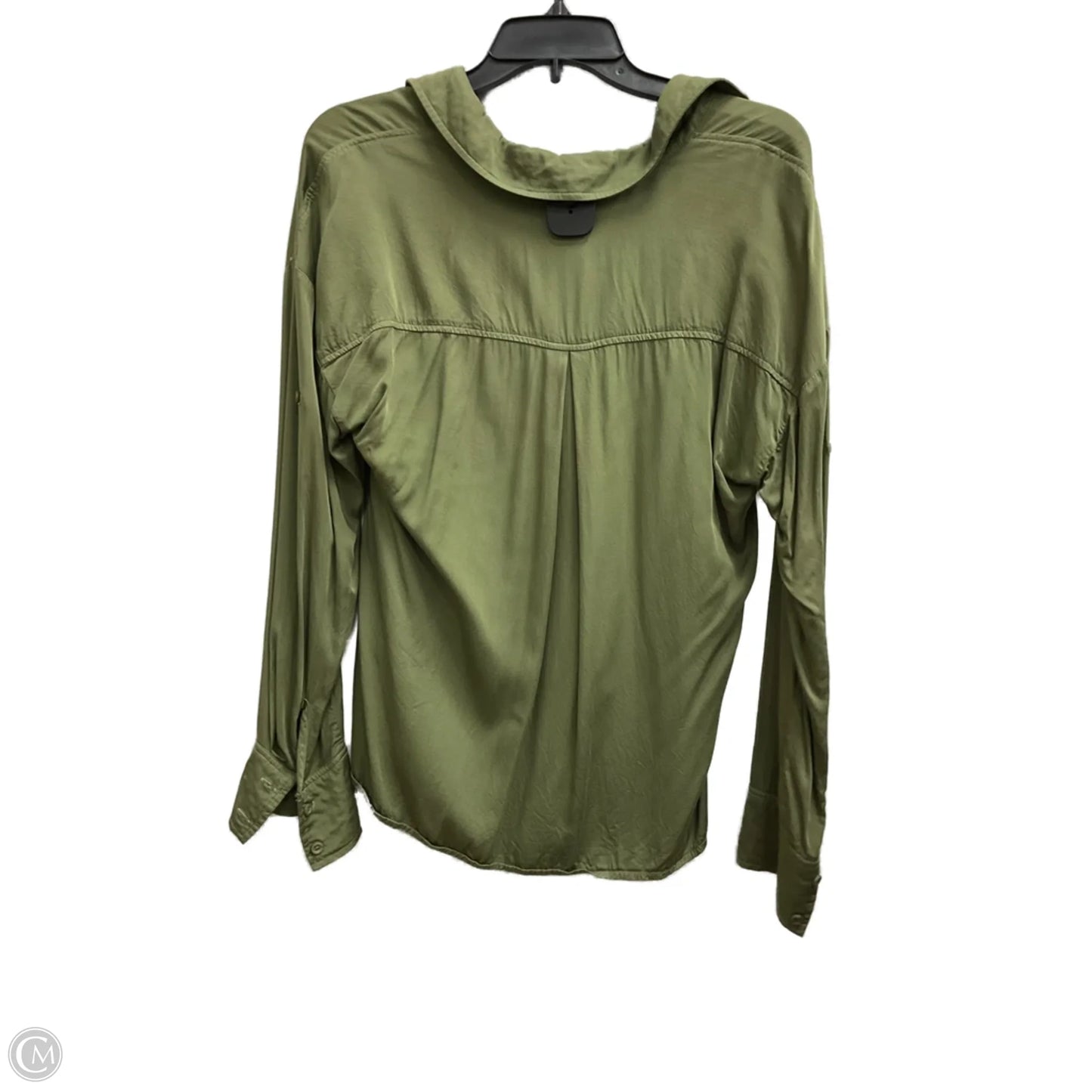 Blouse Long Sleeve By Cloth & Stone In Green, Size: M
