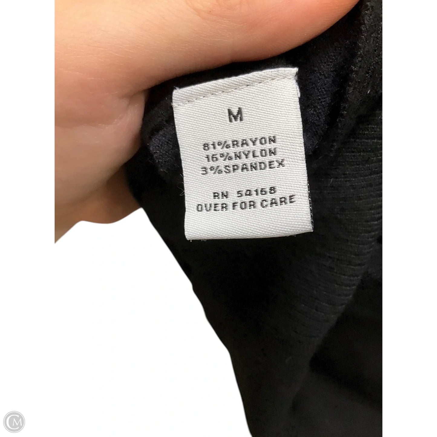 Top Long Sleeve By Elliott Lauren In Black, Size: M