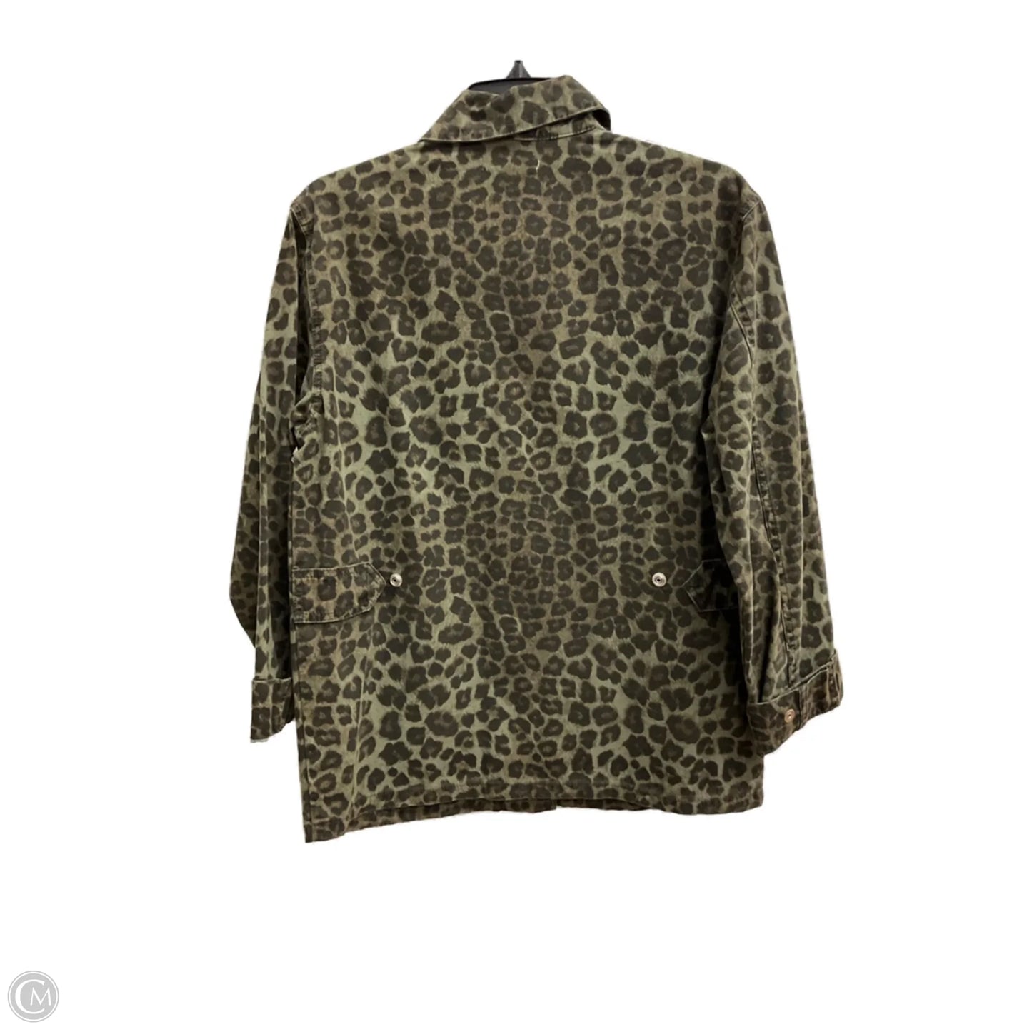 Jacket Utility By Good American In Leopard Print, Size: S