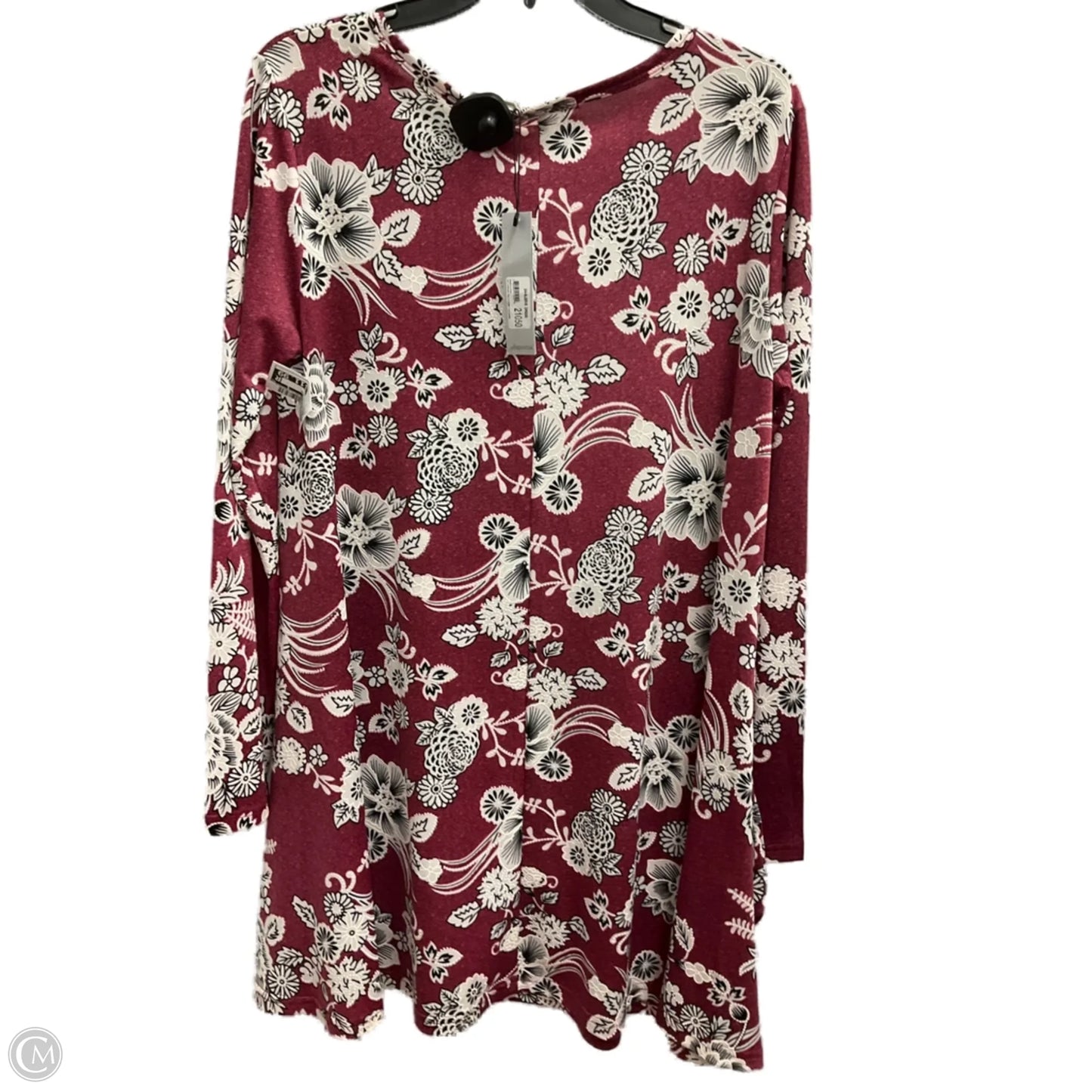 Tunic 3/4 Sleeve By Arianna In Floral Print, Size: S