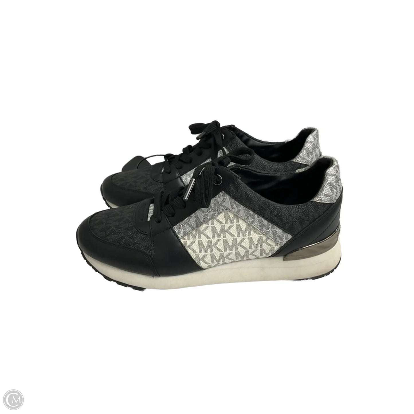Shoes Sneakers By Michael By Michael Kors In Black & White, Size: 8