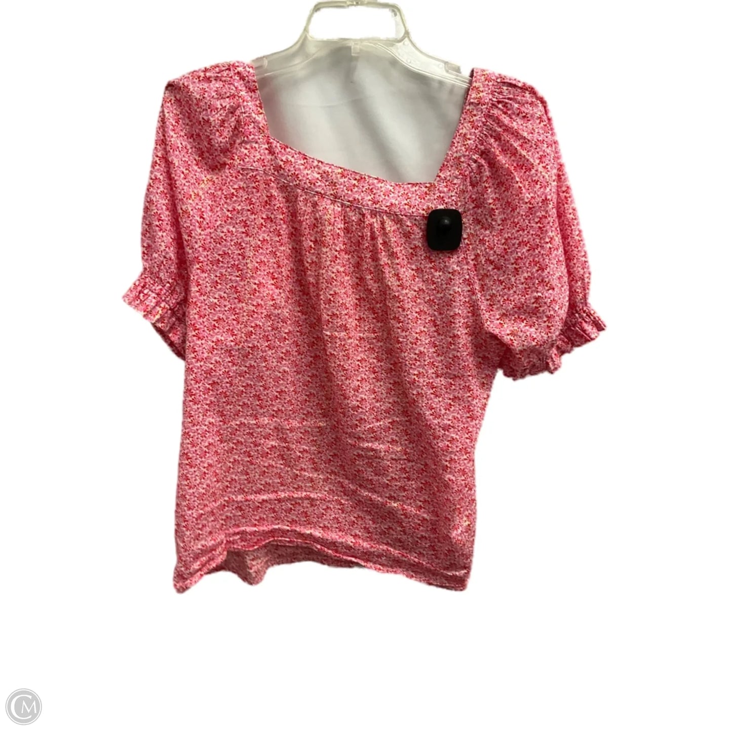 Top Short Sleeve By Loft In Pink, Size: M