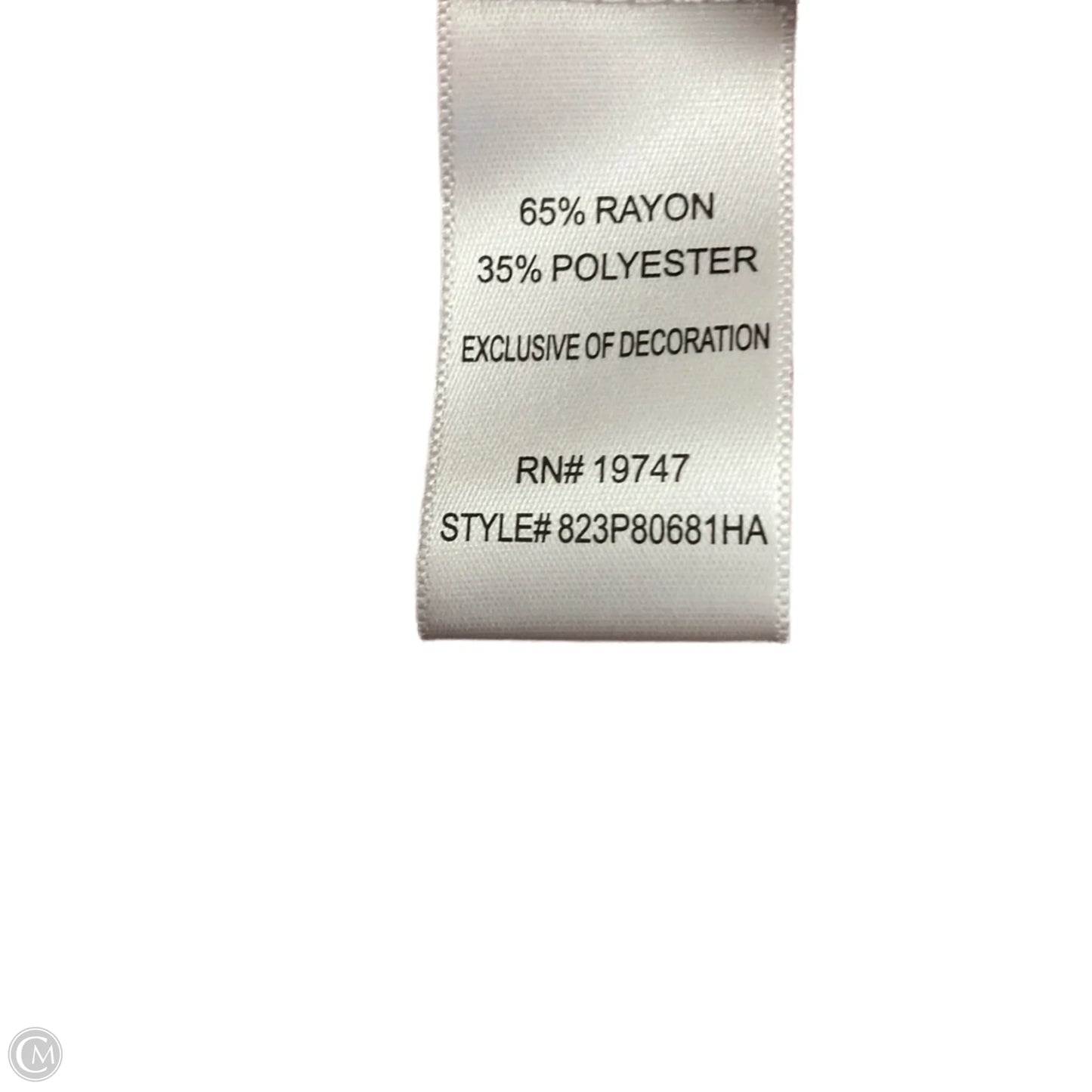 Top 3/4 Sleeve By Counterparts In Pink, Size: Xl