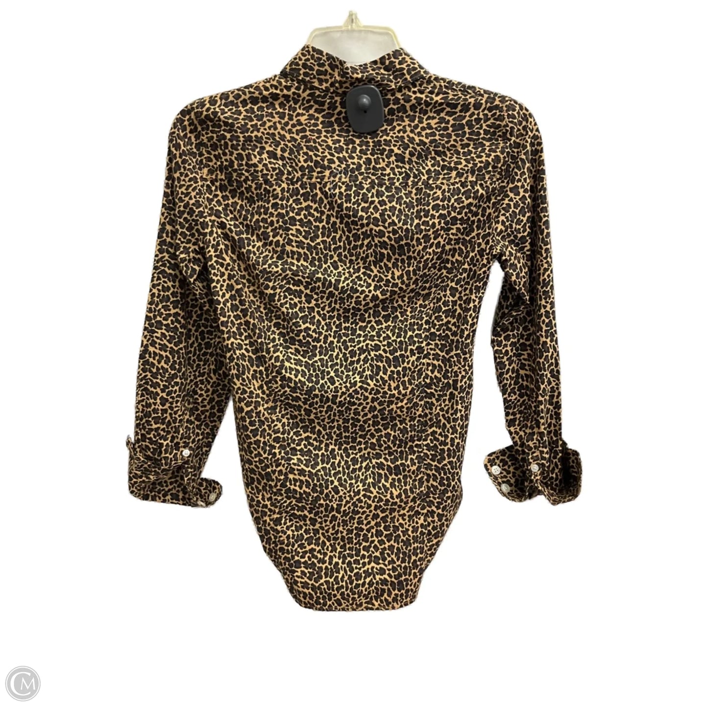 Blouse Long Sleeve By J. Crew In Leopard Print, Size: Xxs