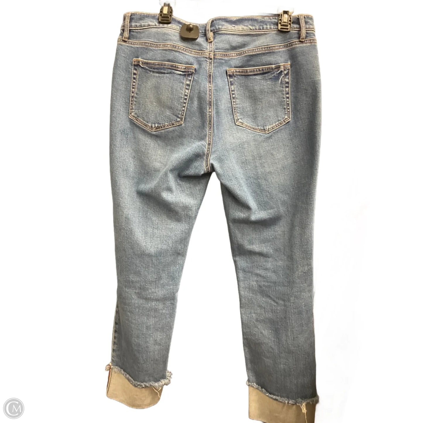 Jeans Straight By Loft In Blue Denim, Size: 10