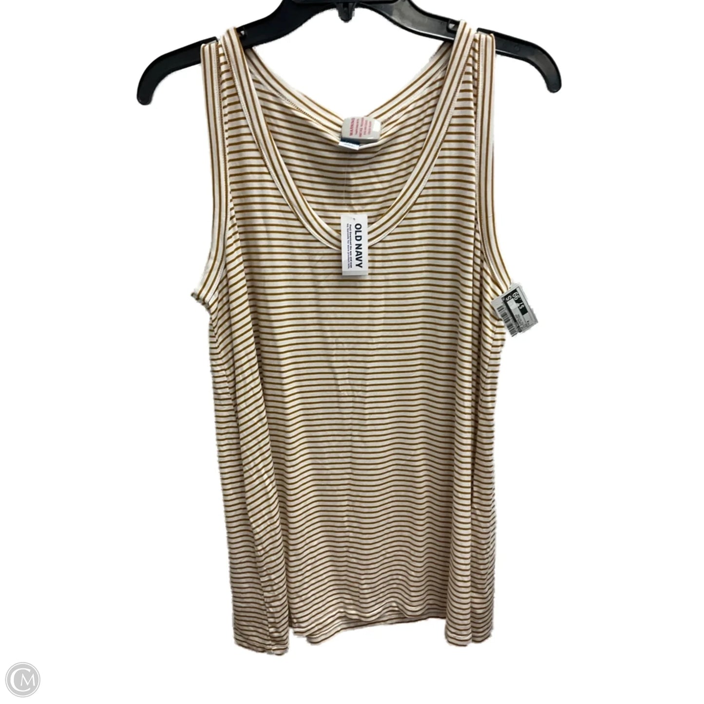 Top Sleeveless By Old Navy In Striped Pattern, Size: M