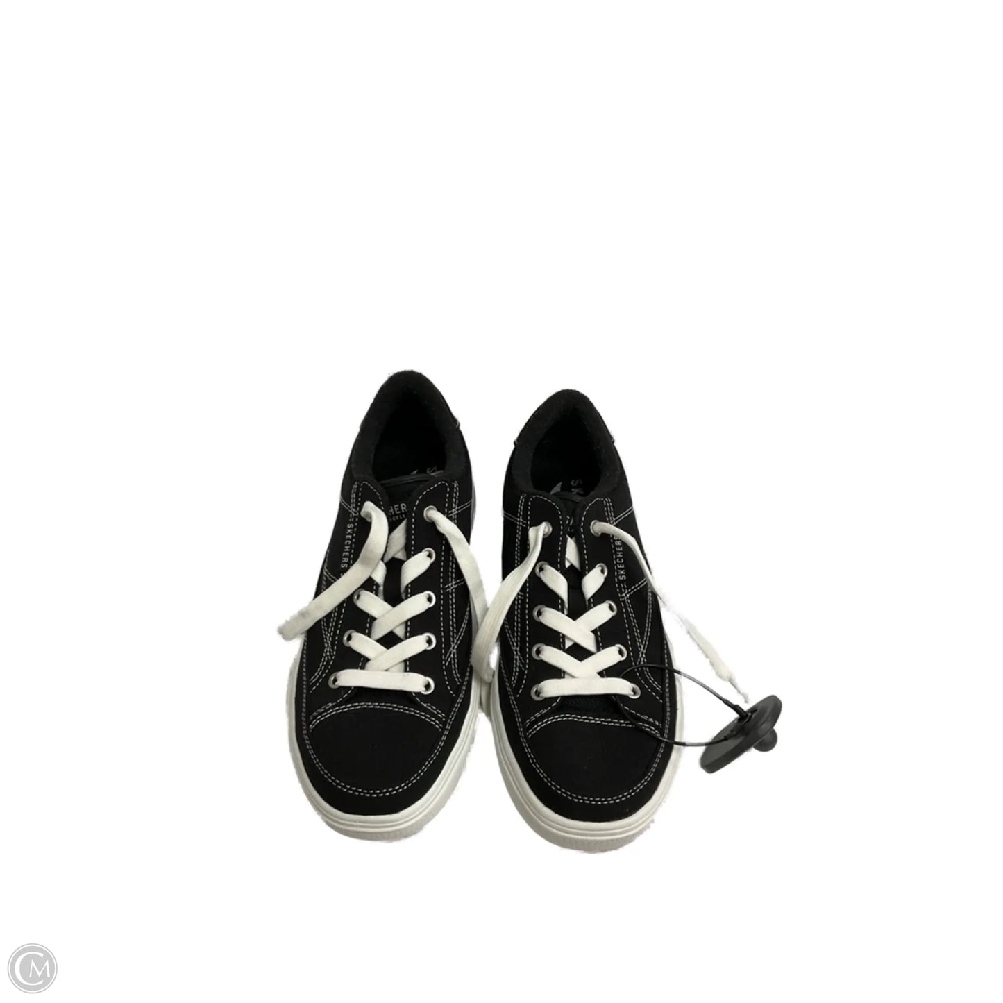 Shoes Sneakers By Skechers In Black & White, Size: 7
