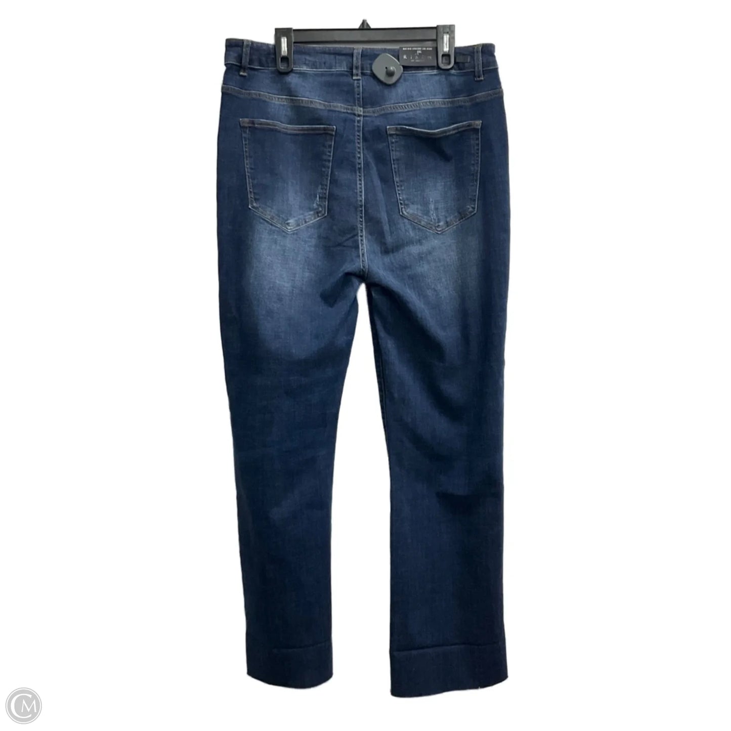 Jeans Straight By Risen In Blue Denim, Size: 18