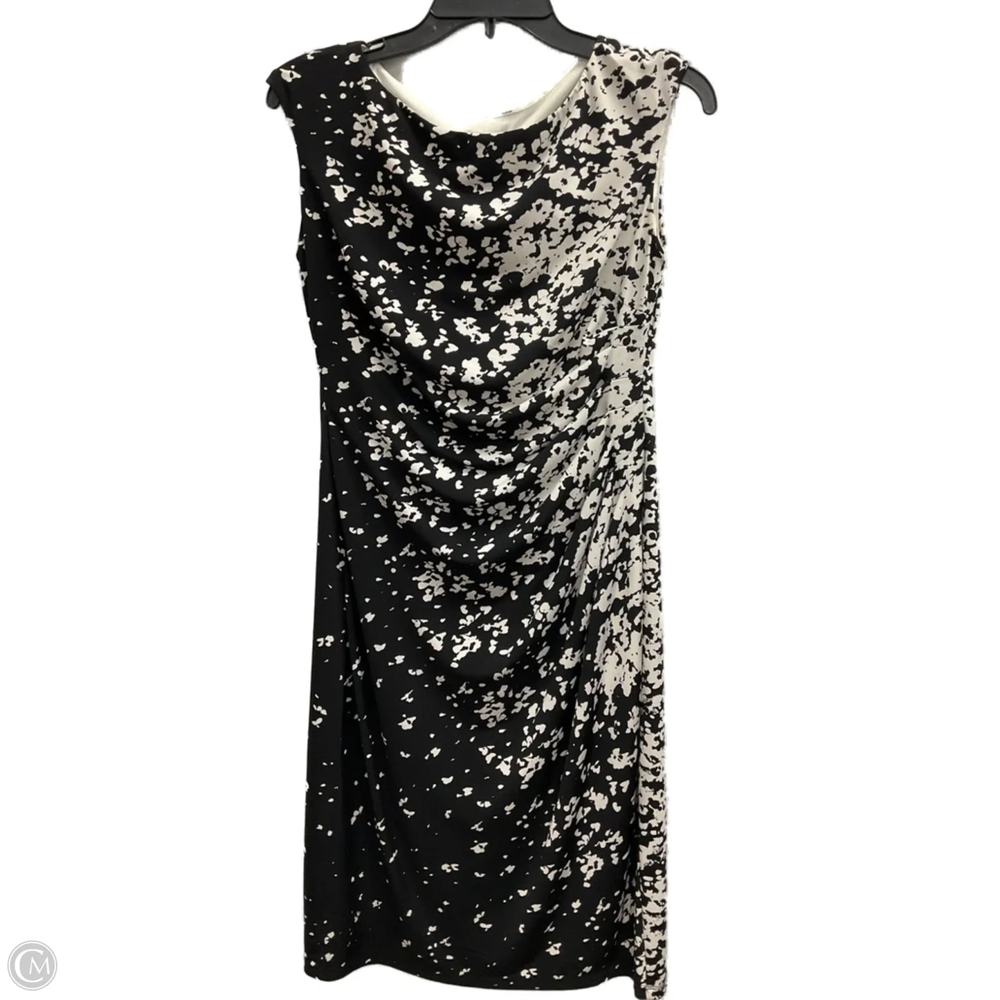 Dress Work By Chaps In Black & Cream, Size: M
