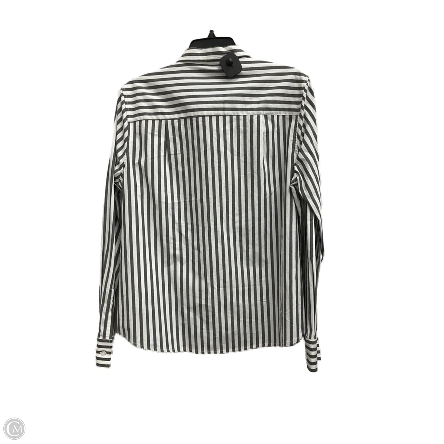Blouse Long Sleeve By Limited In Striped Pattern, Size: L
