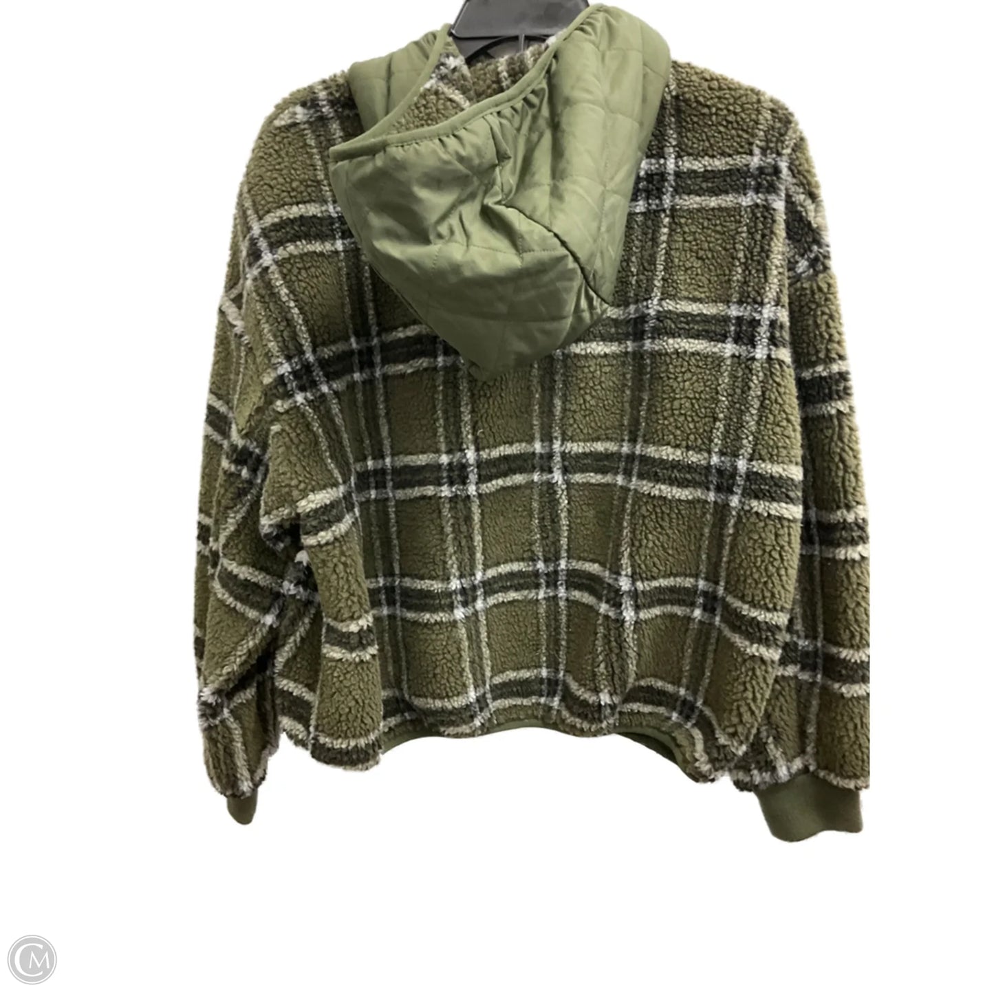 Sweatshirt Hoodie By Zara In Green, Size: S