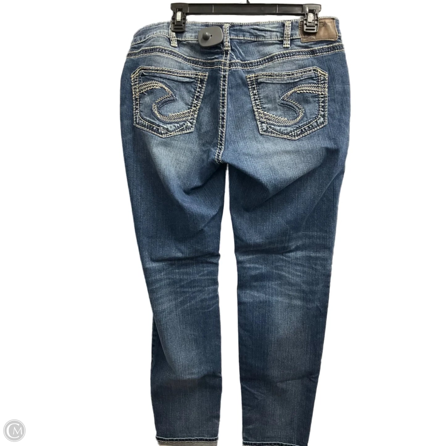 Jeans Boyfriend By Silver In Blue Denim, Size: 14