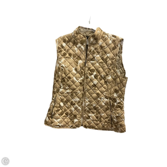 Vest Puffer & Quilted By Eddie Bauer In Tan, Size: Xl