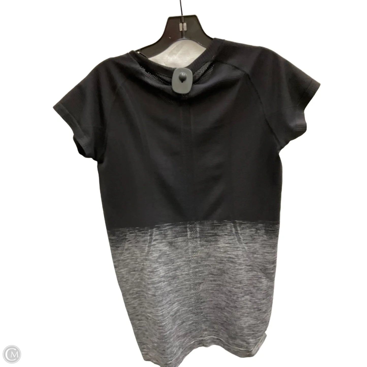 Athletic Top Short Sleeve By Lululemon In Black, Size: M