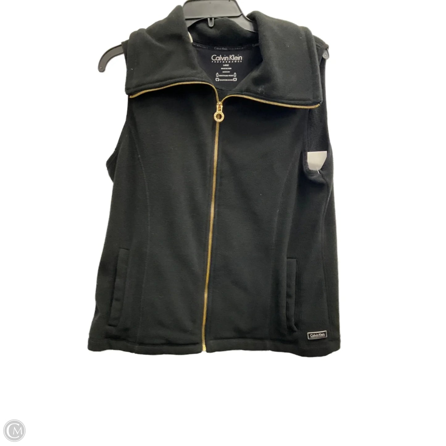 Vest Fleece By Calvin Klein Performance In Black, Size: L