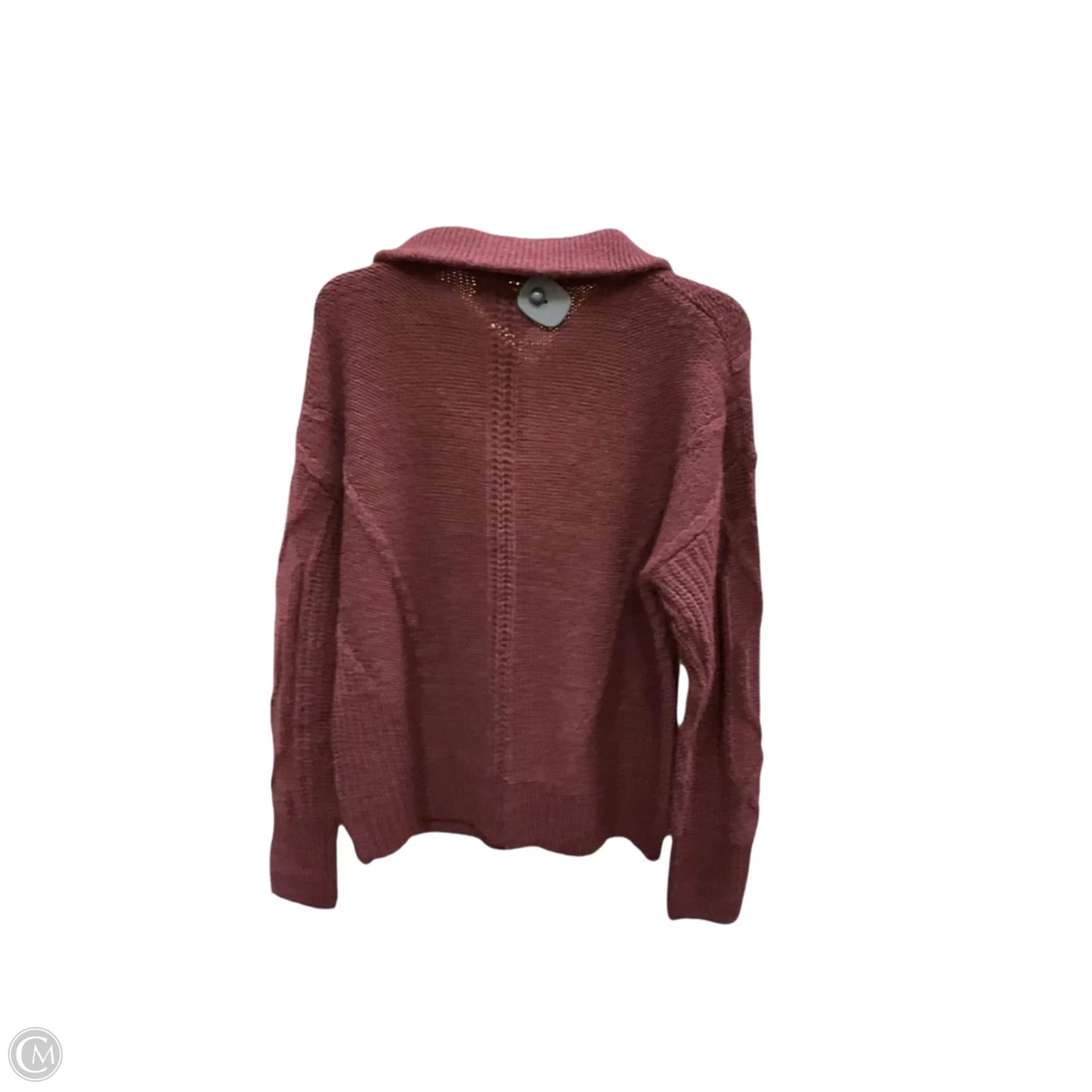 Sweater By Natural Reflections In Maroon, Size: S