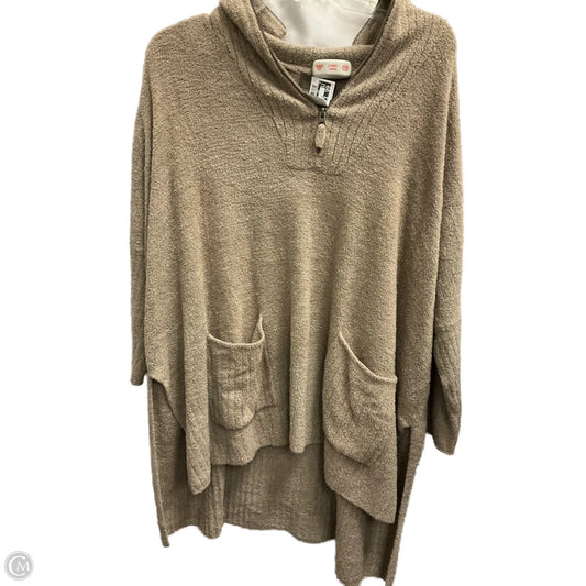 Top 3/4 Sleeve By Barefoot Dreams In Taupe, Size: S