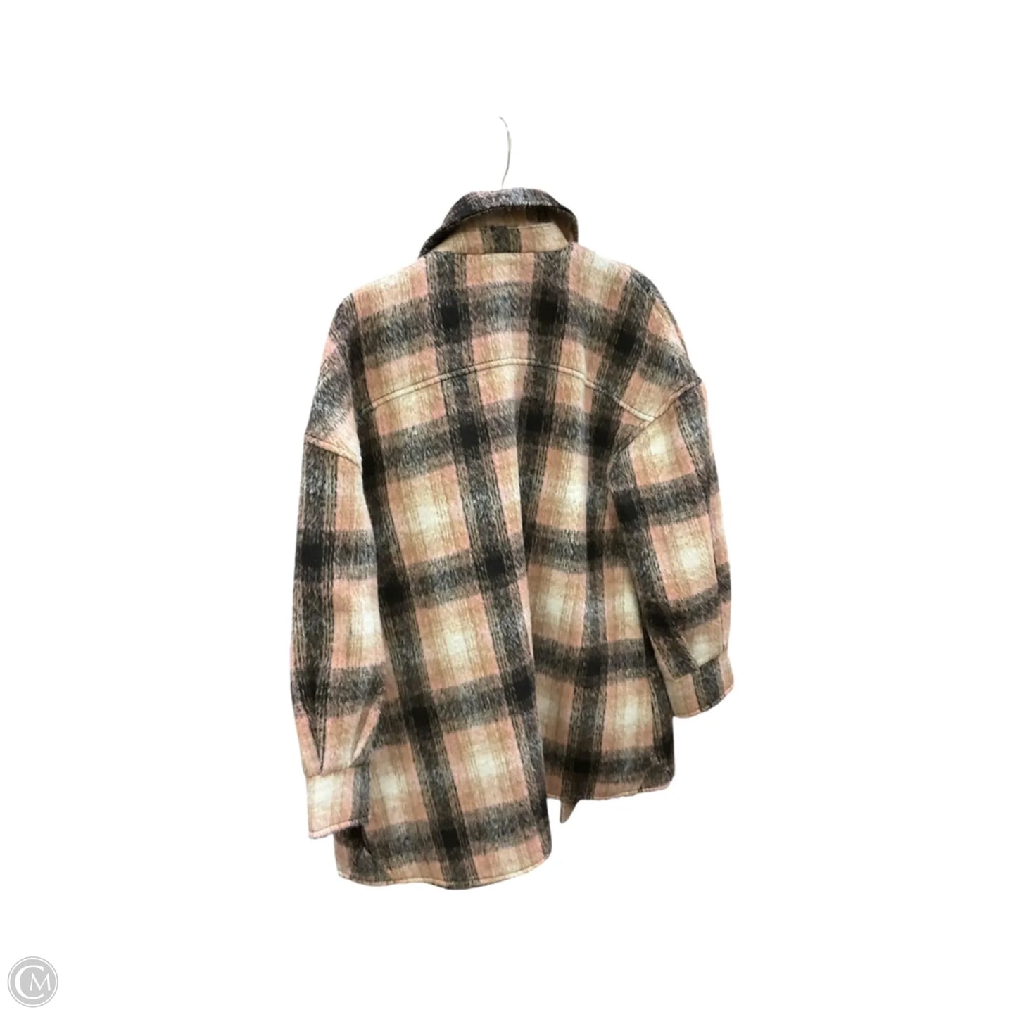 Jacket Shirt By Avec Les Filles In Plaid Pattern, Size: S