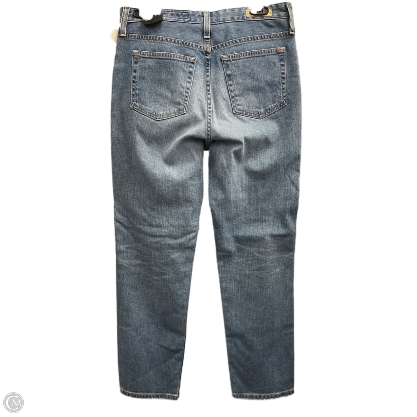 Jeans Straight By Ag Jeans In Blue Denim, Size: 8