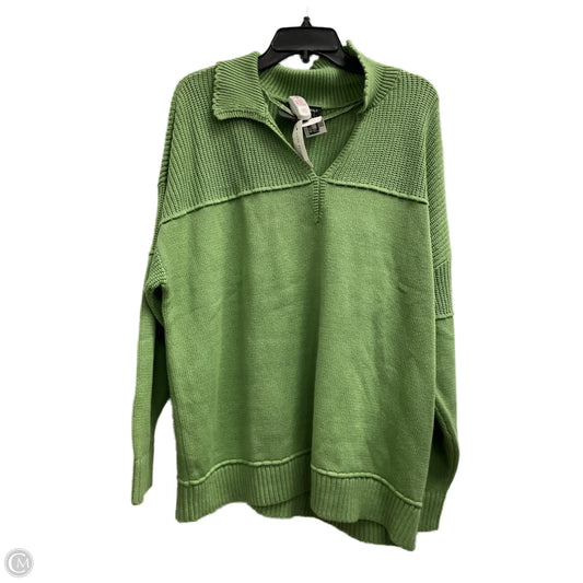 Sweater By Lane Bryant In Green, Size: 1x