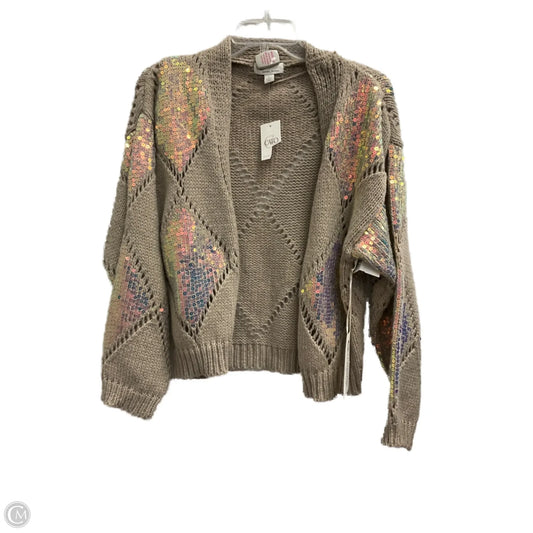 Cardigan By Cato In Taupe, Size: L