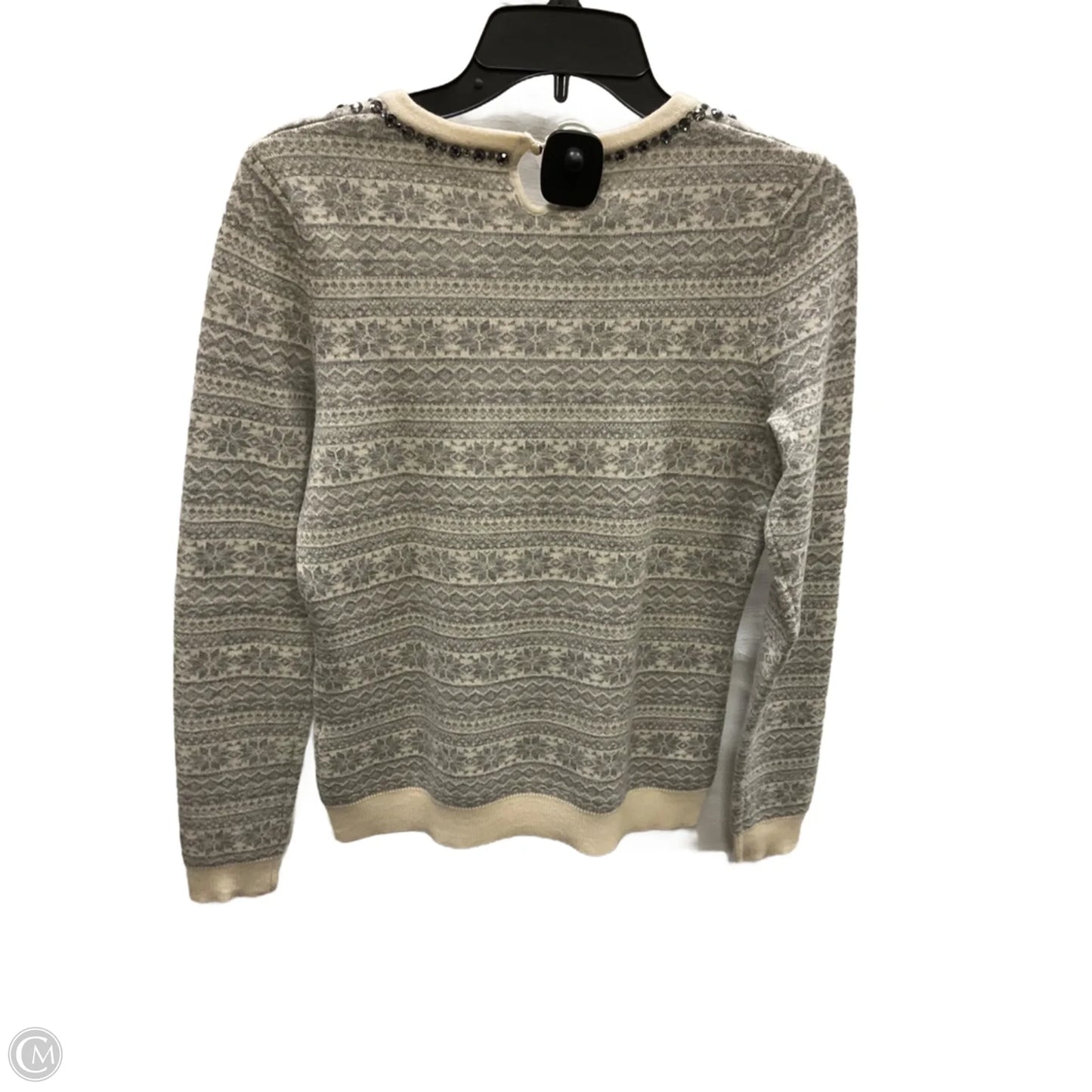 Sweater By Vineyard Vines In Cream & Grey, Size: S