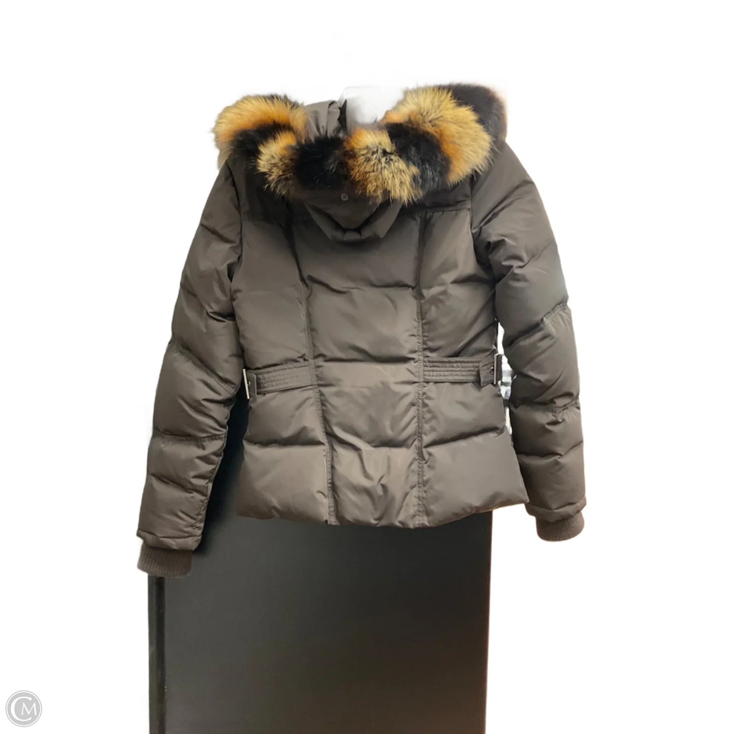 Coat Puffer & Quilted By Cma In Brown, Size: S