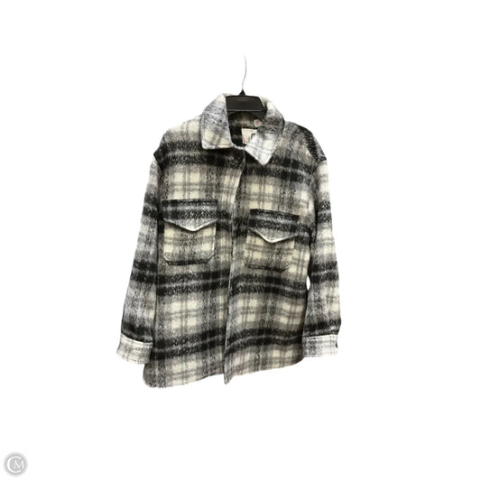 Jacket Shirt By Gianni Bini In Black & White, Size: L