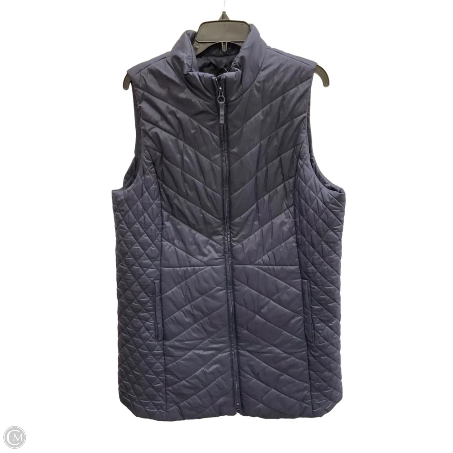 Vest Puffer & Quilted By Talbots In Blue, Size: Xl